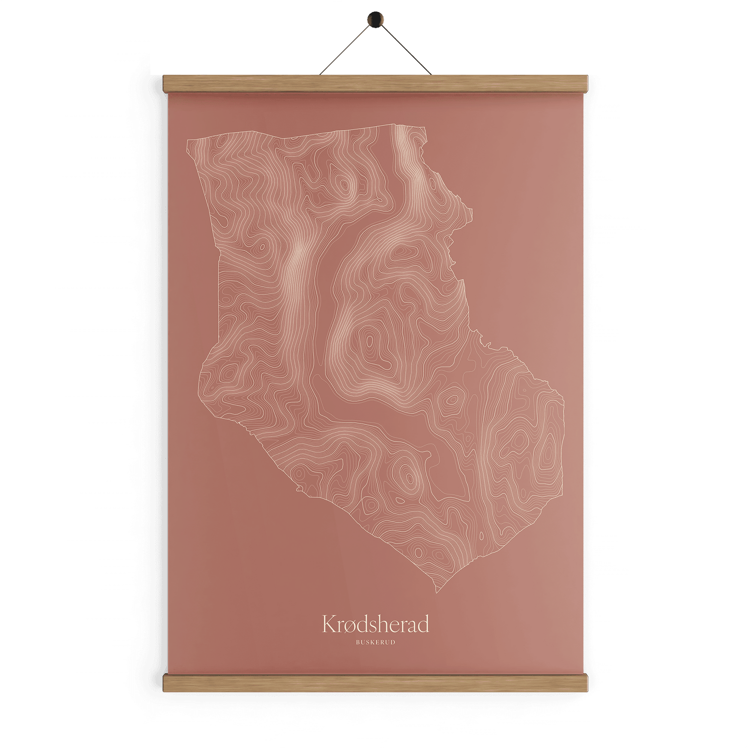 Krødsherad kotekart - Rustrød