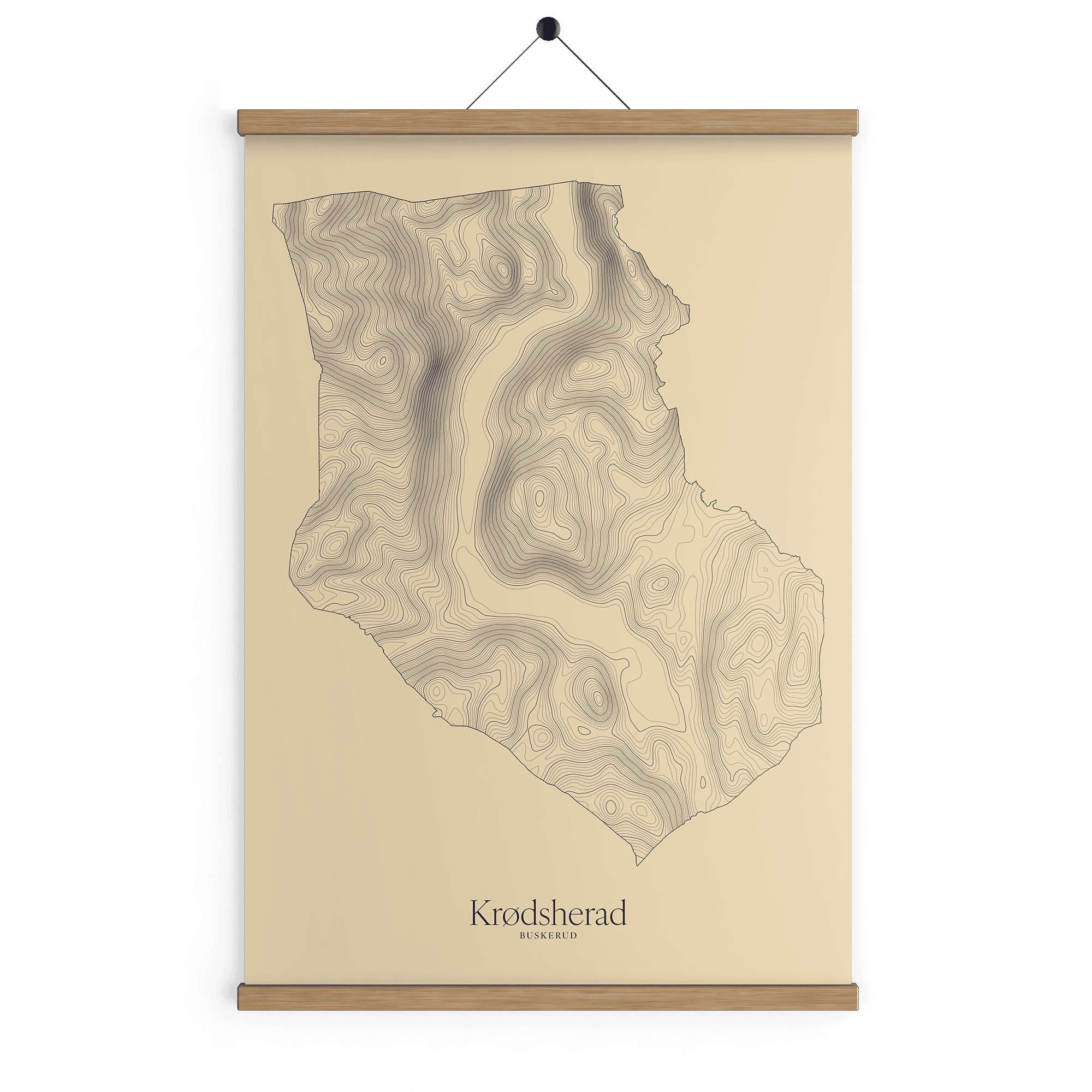 Krødsherad kotekart - Sandstein