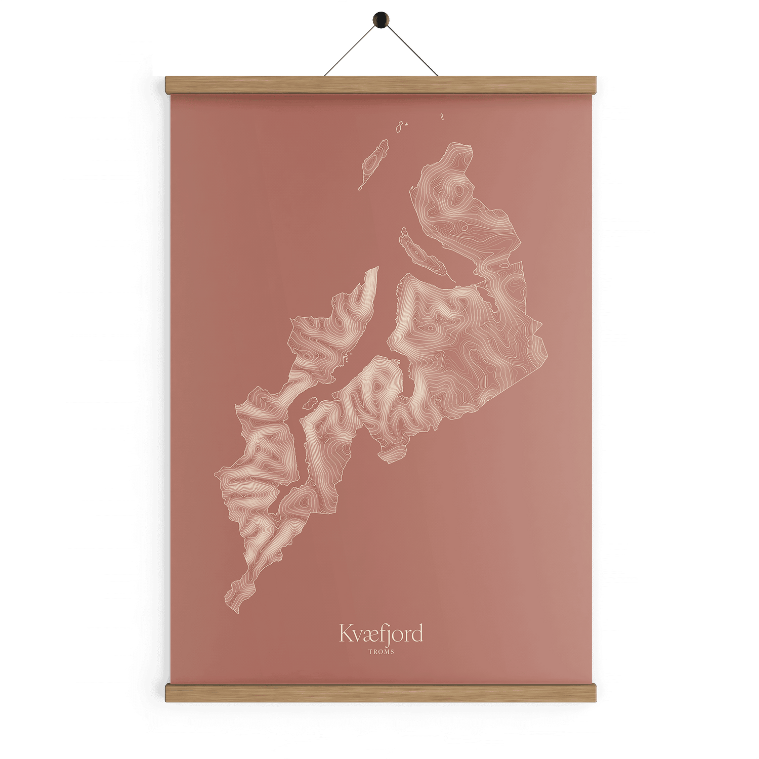 Kvæfjord kotekart - Rustrød