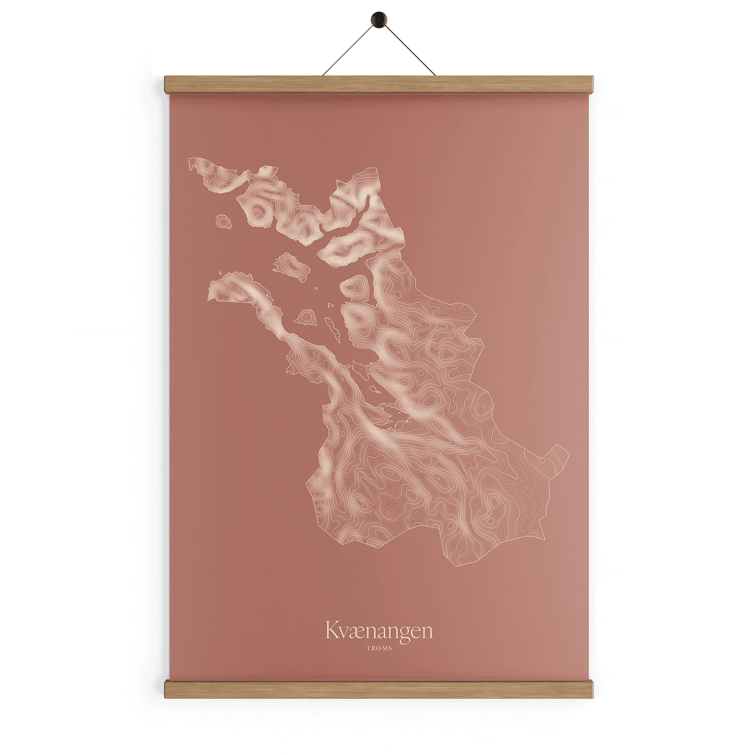 Kvænangen kotekart - Rustrød