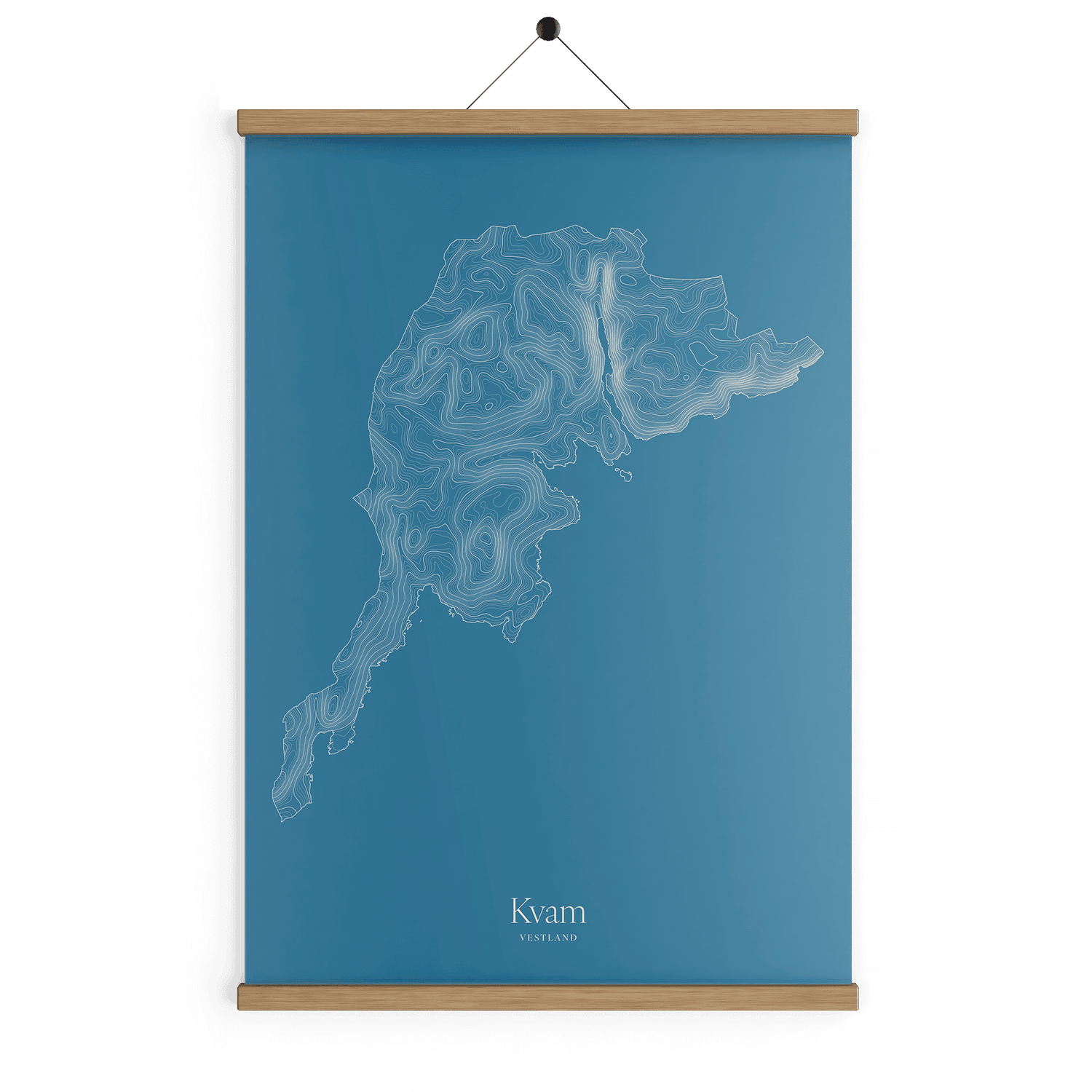 Kvam kotekart - Himmelblå