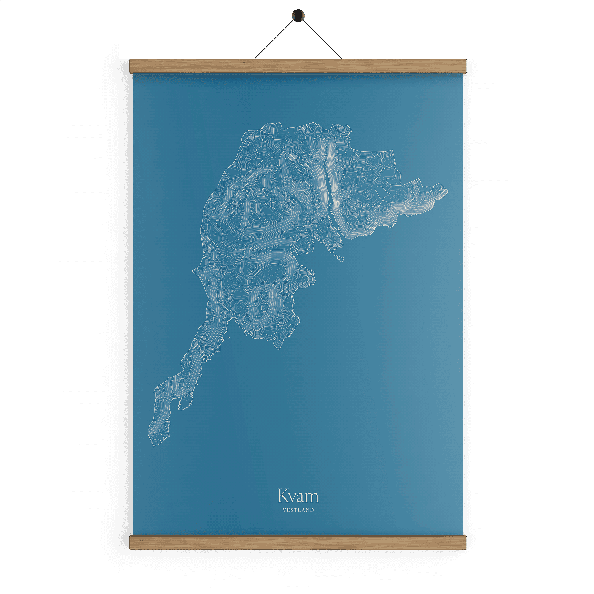 Kvam kotekart - Himmelblå