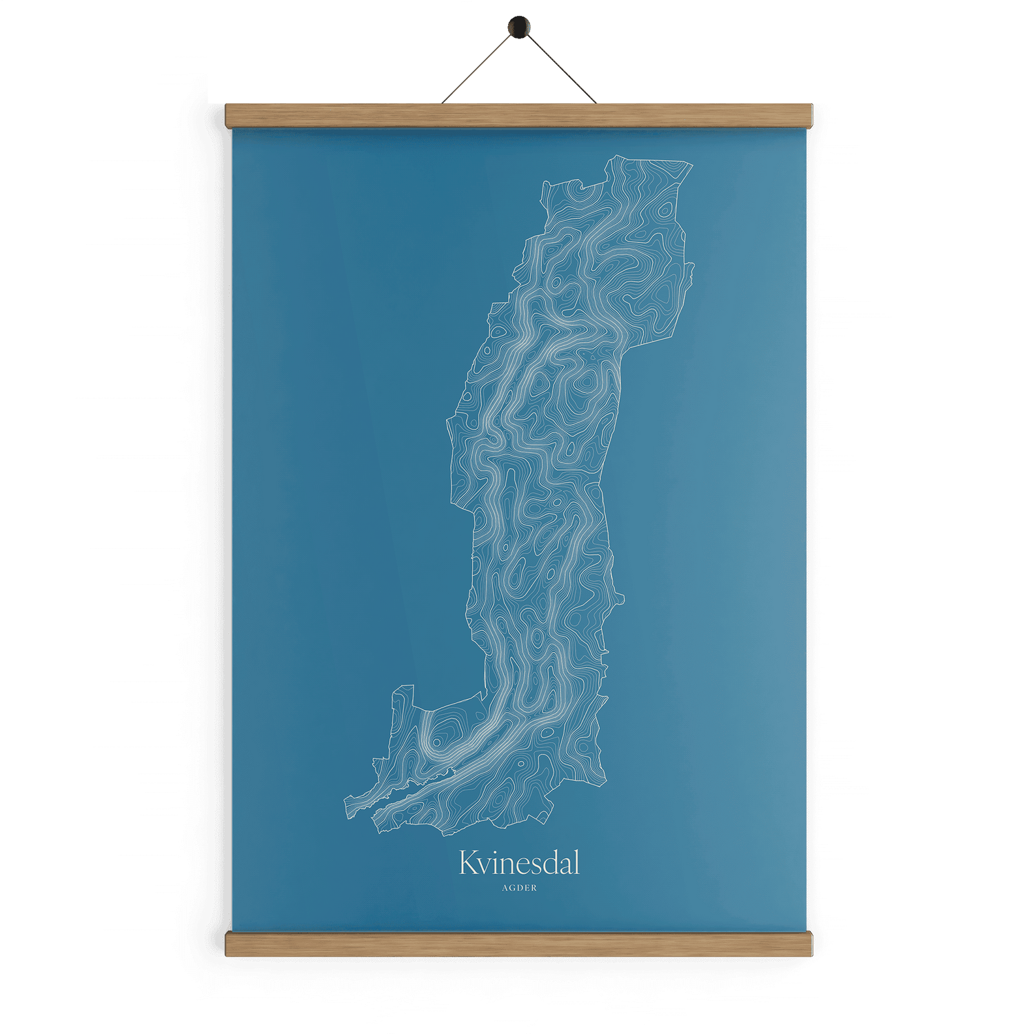 Kvinesdal kotekart - Himmelblå