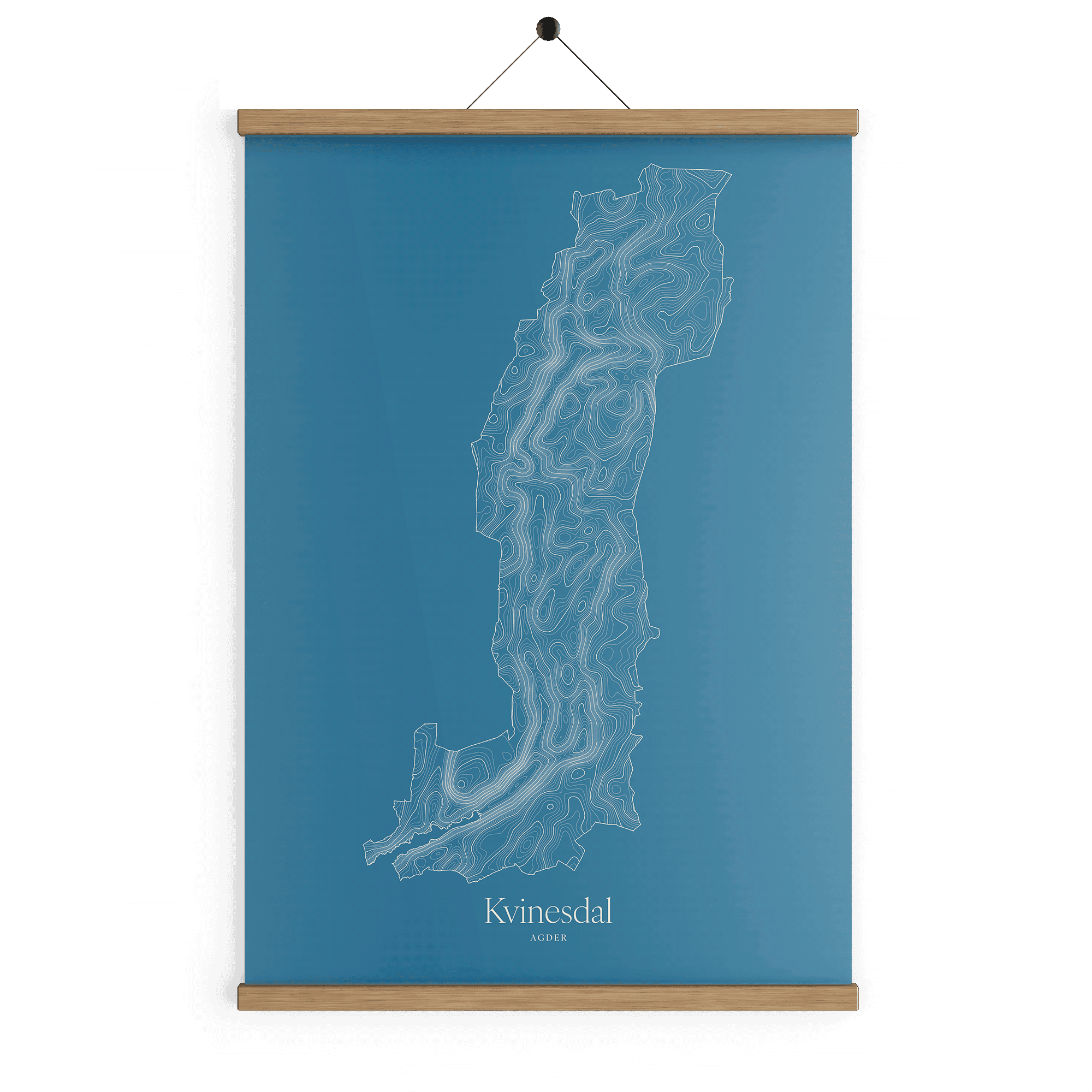 Kvinesdal kotekart - Himmelblå