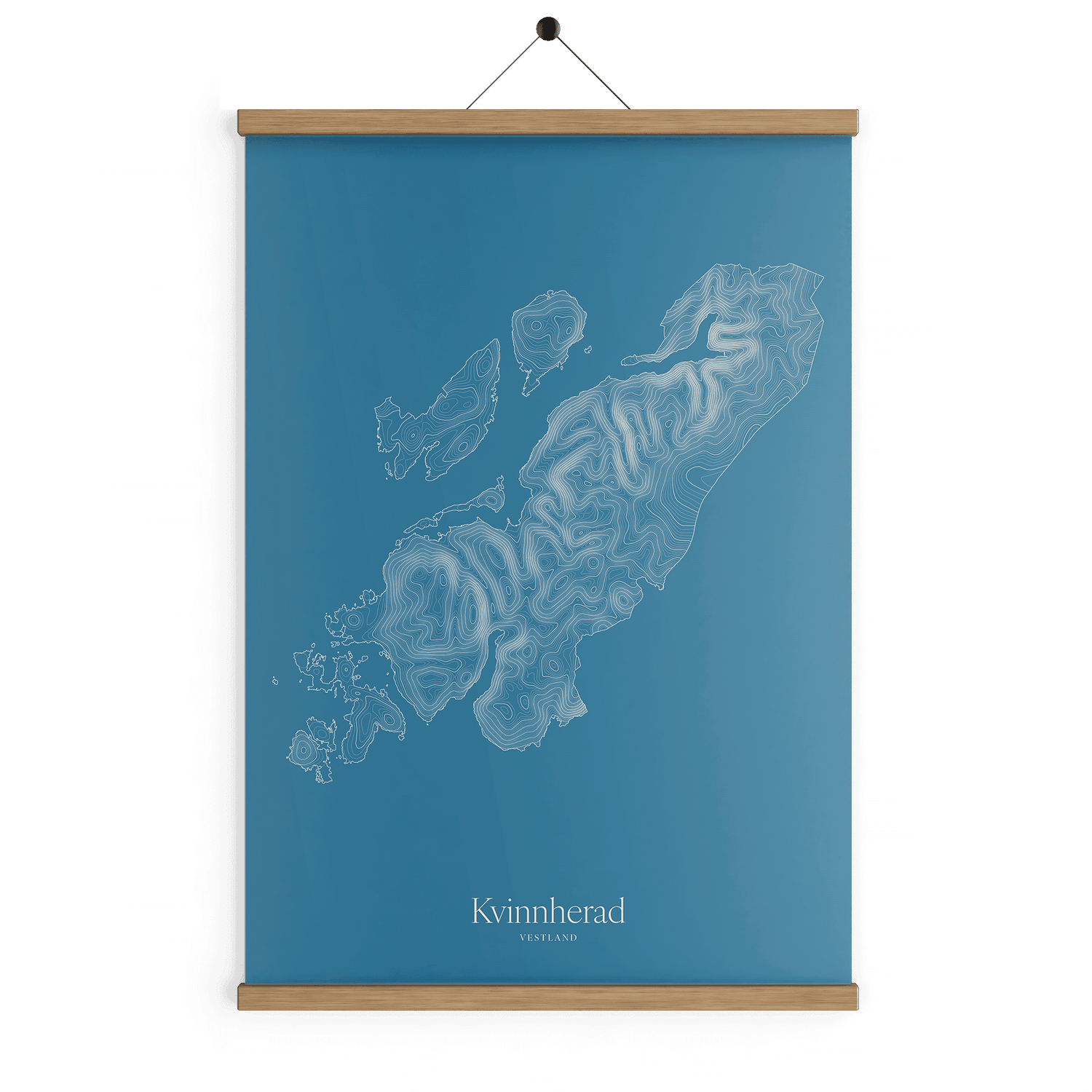 Kvinnherad kotekart - Himmelblå