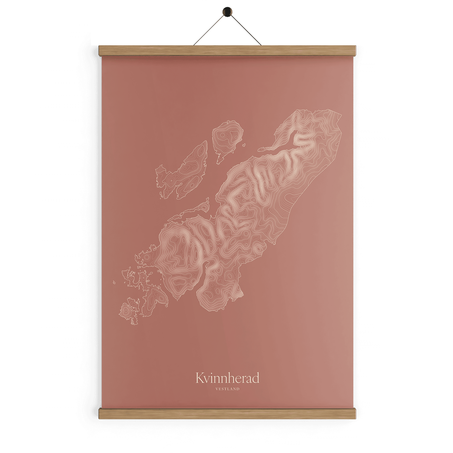Kvinnherad kotekart - Rustrød