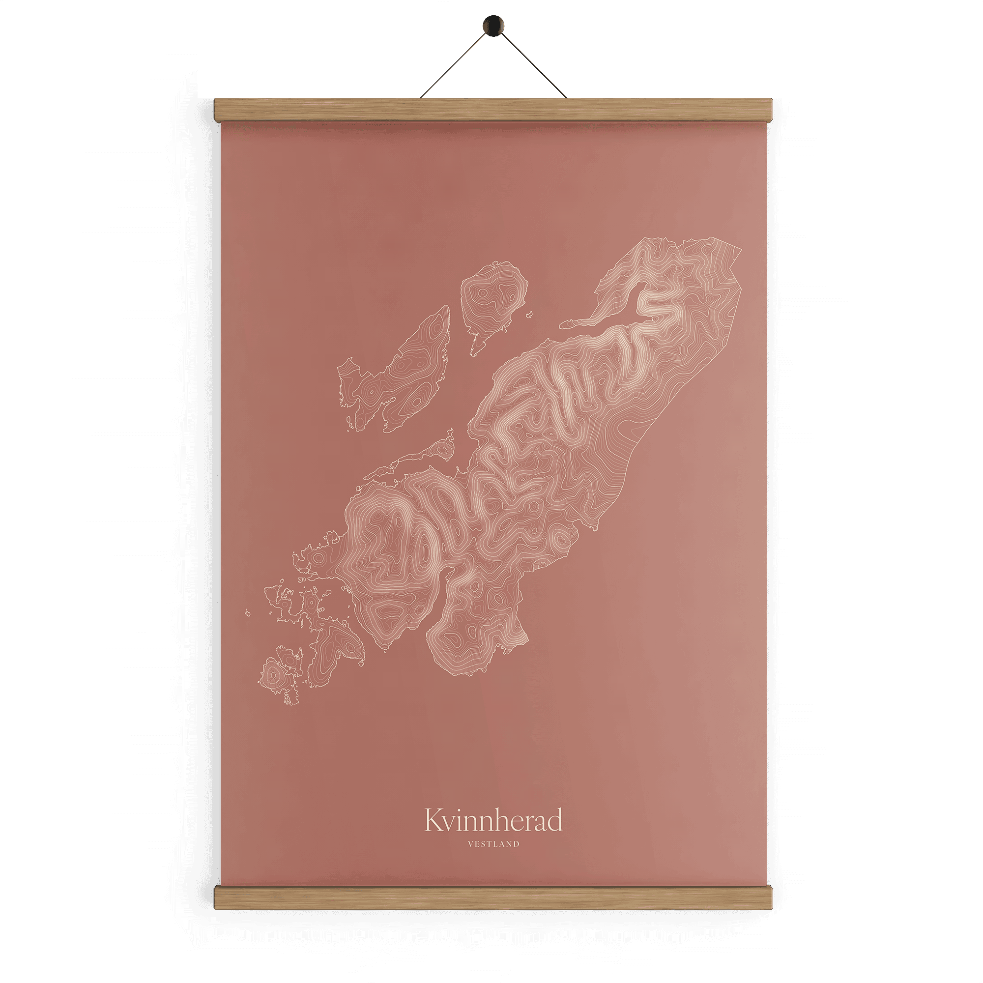 Kvinnherad kotekart - Rustrød
