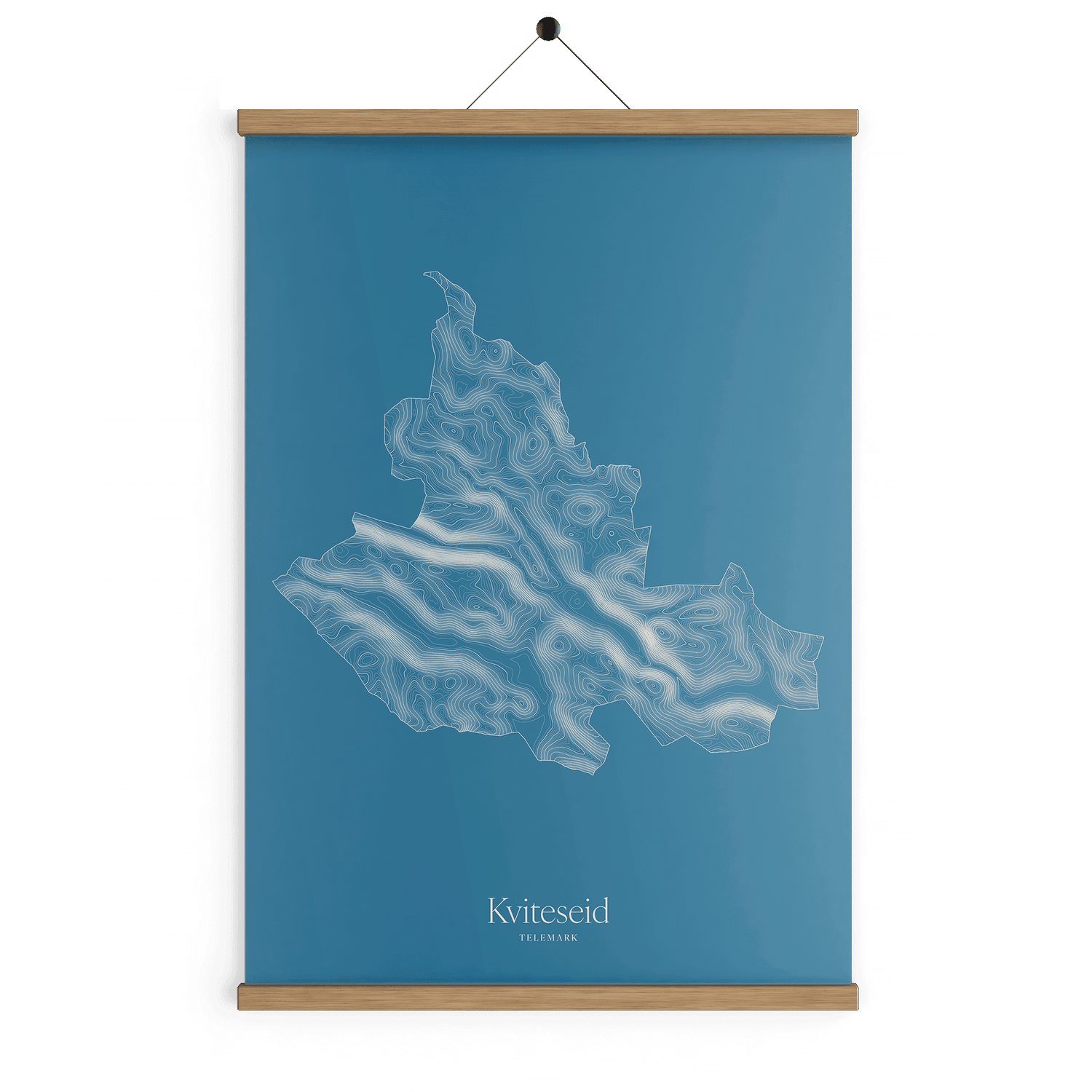 Kviteseid kotekart - Himmelblå