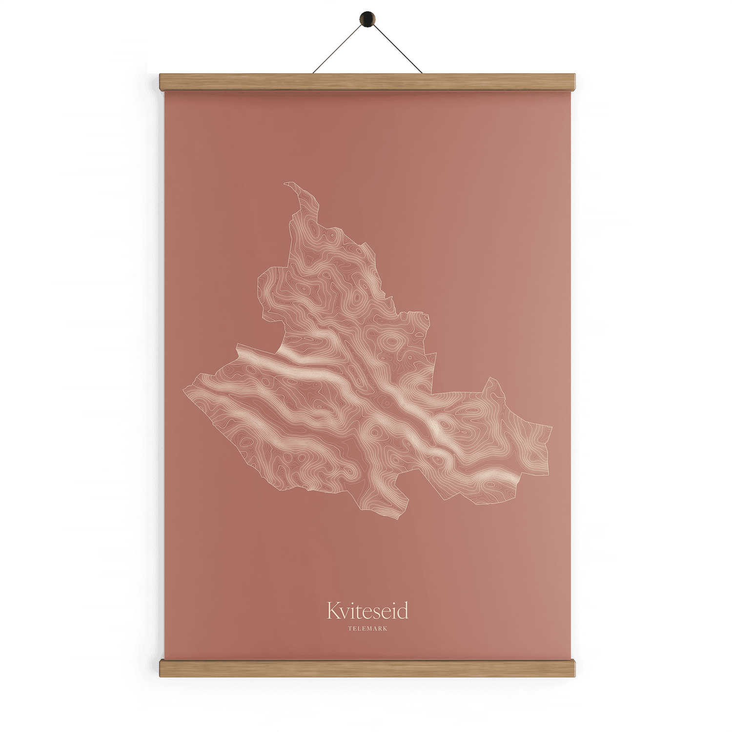 Kviteseid kotekart - Rustrød