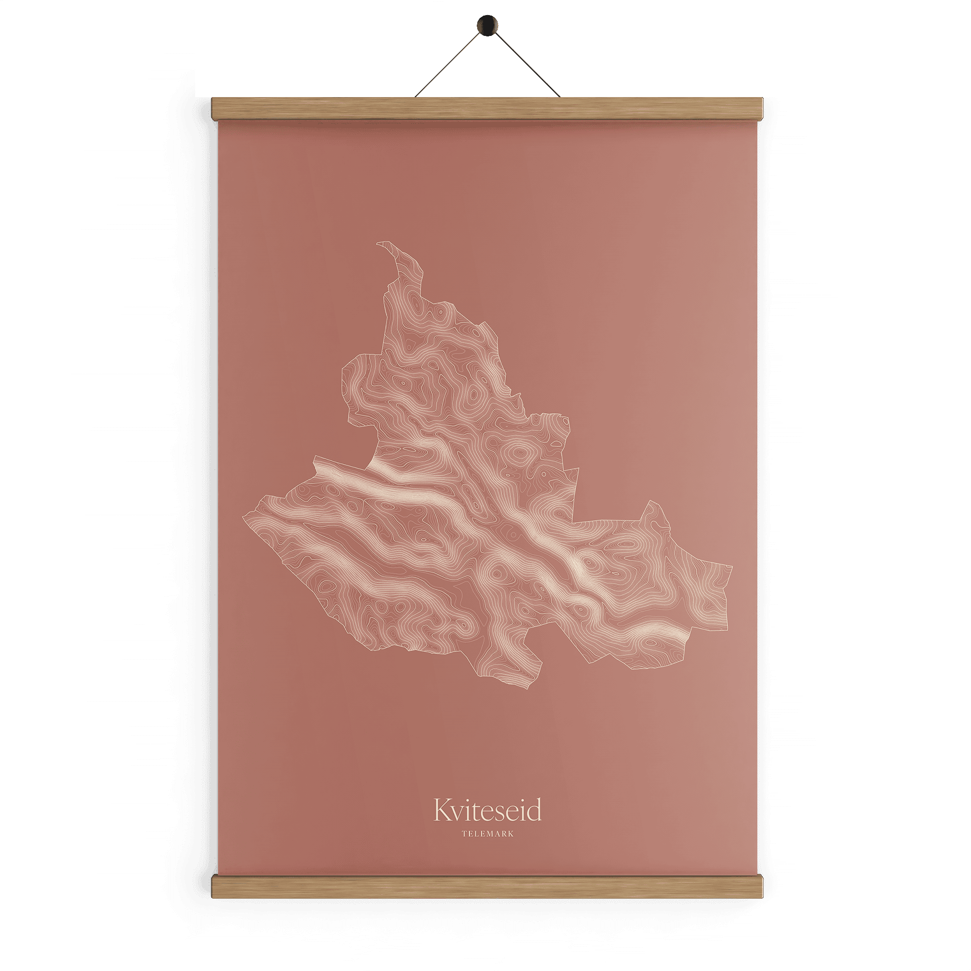 Kviteseid kotekart - Rustrød