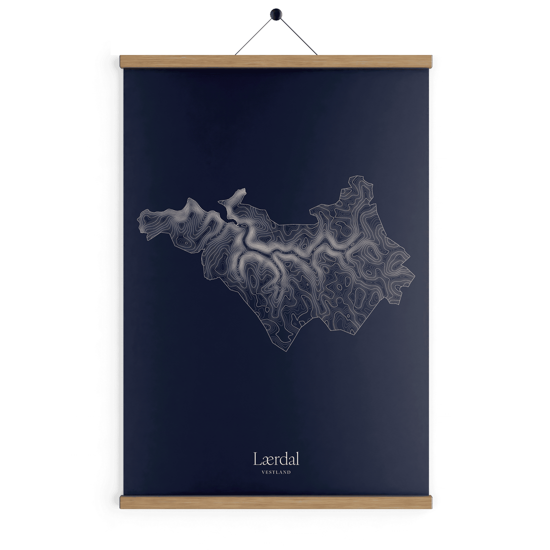 Lærdal kotekart - Vinternatt