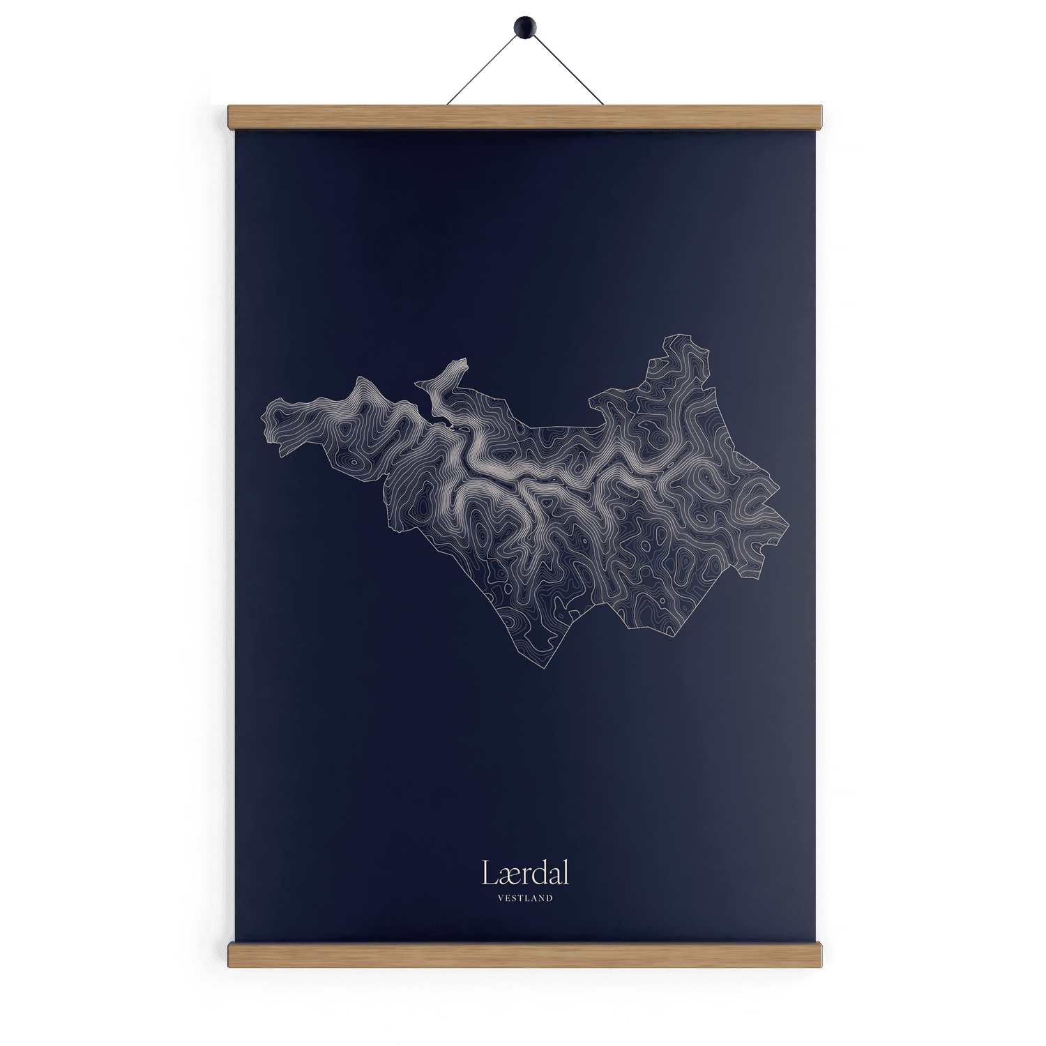 Lærdal kotekart - Vinternatt
