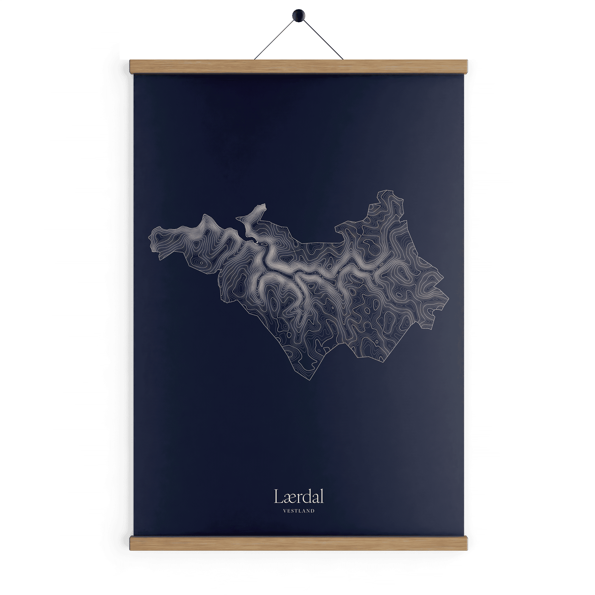 Lærdal kotekart - Vinternatt