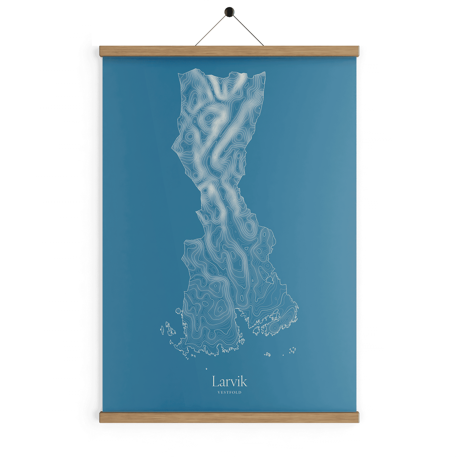 Larvik kotekart - Himmelblå