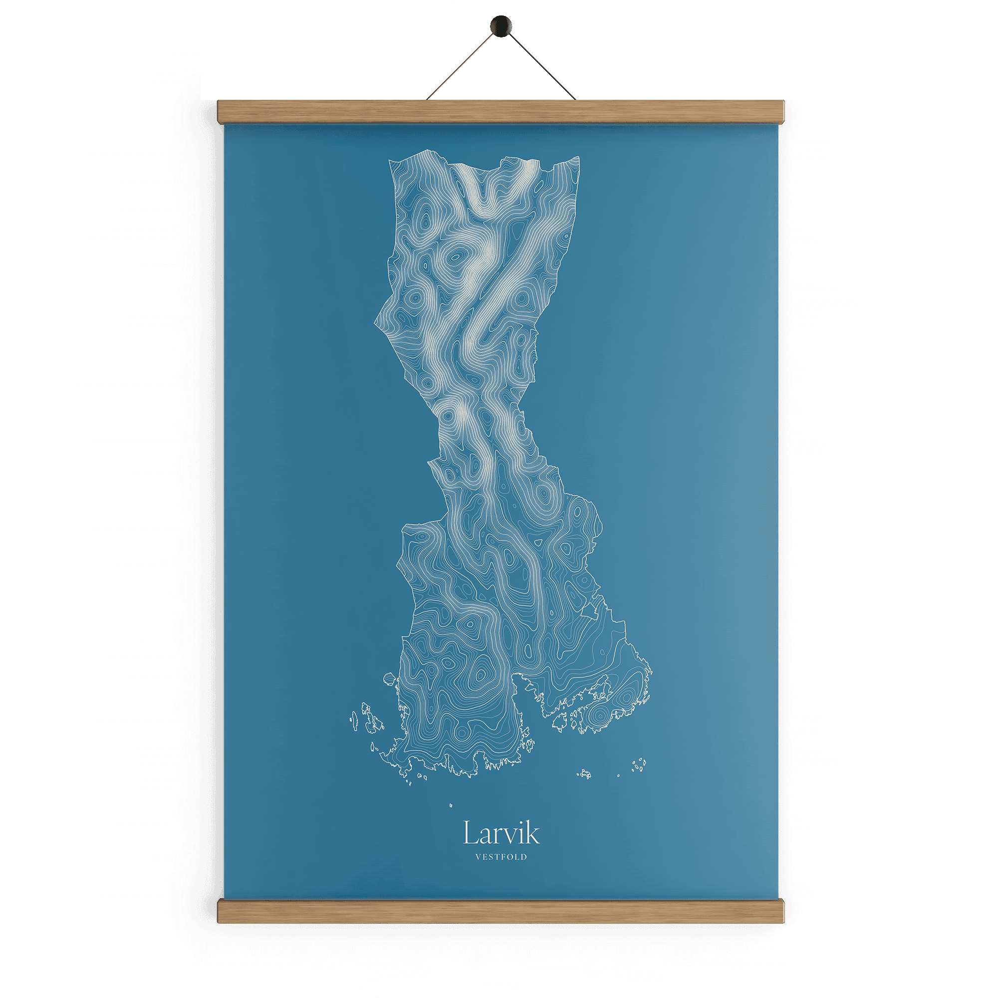 Larvik kotekart - Himmelblå