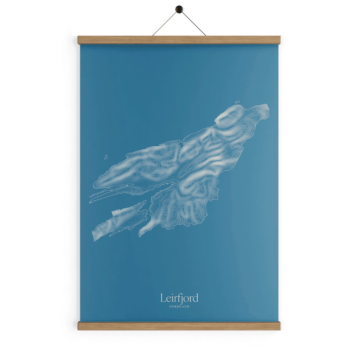 Leirfjord kotekart - Himmelblå