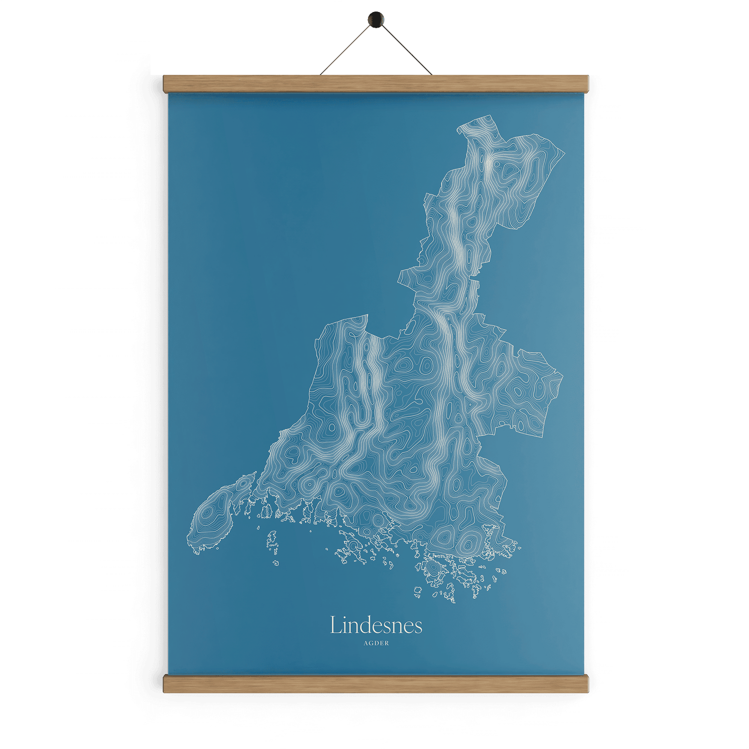 Lindesnes kotekart - Himmelblå
