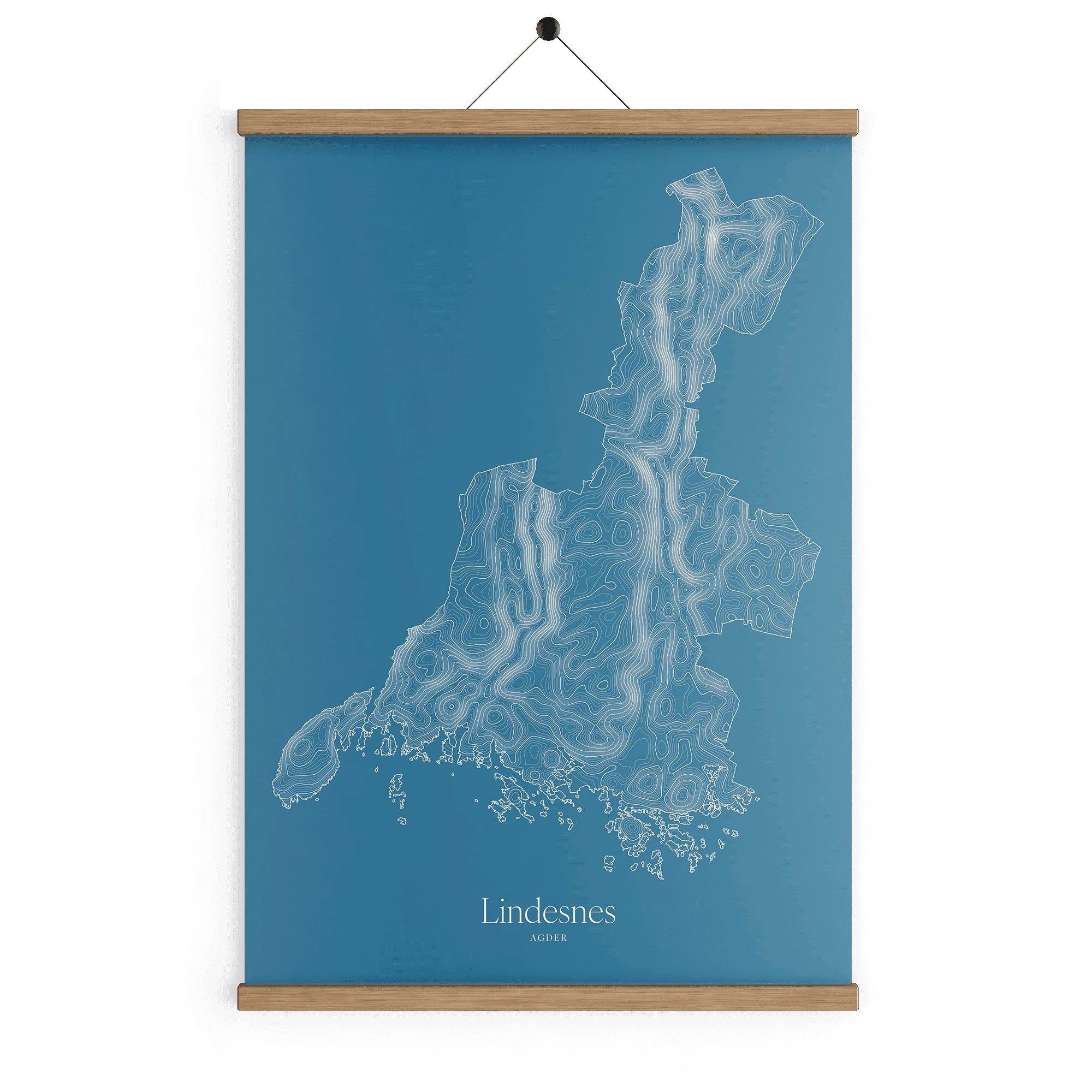 Lindesnes kotekart - Himmelblå