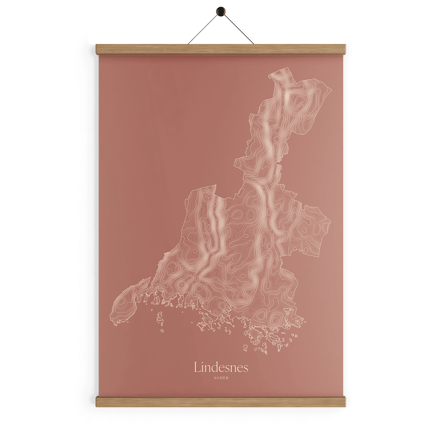 Lindesnes kotekart - Rustrød