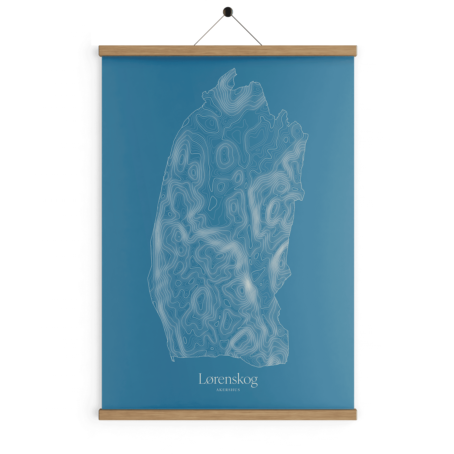 Lørenskog kotekart - Himmelblå