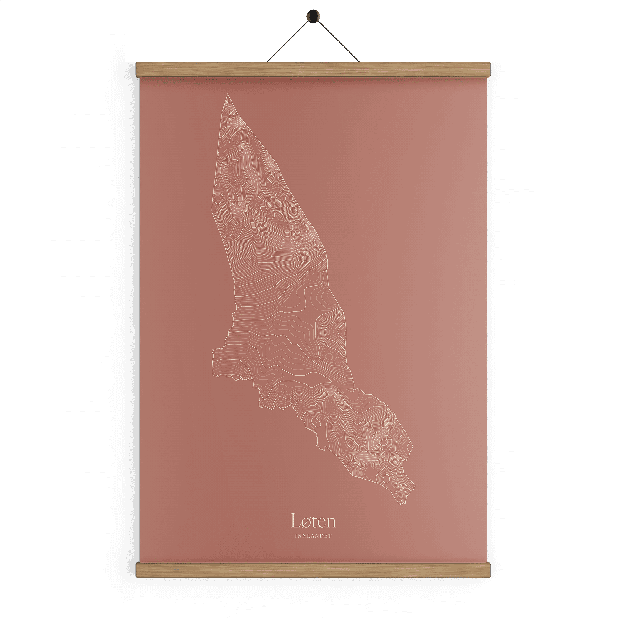 Løten kotekart - Rustrød