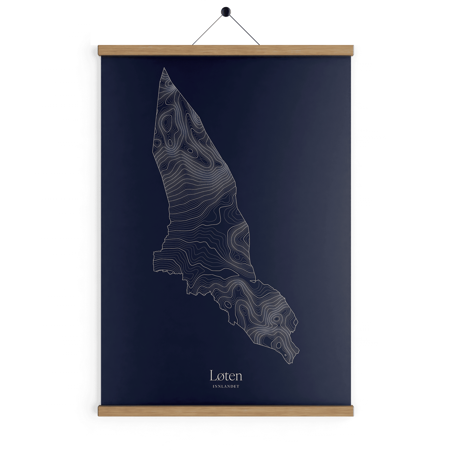 Løten kotekart - Vinternatt