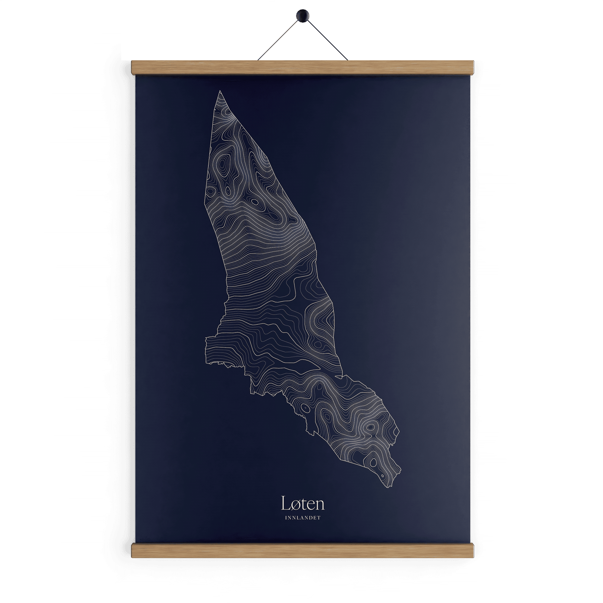 Løten kotekart - Vinternatt