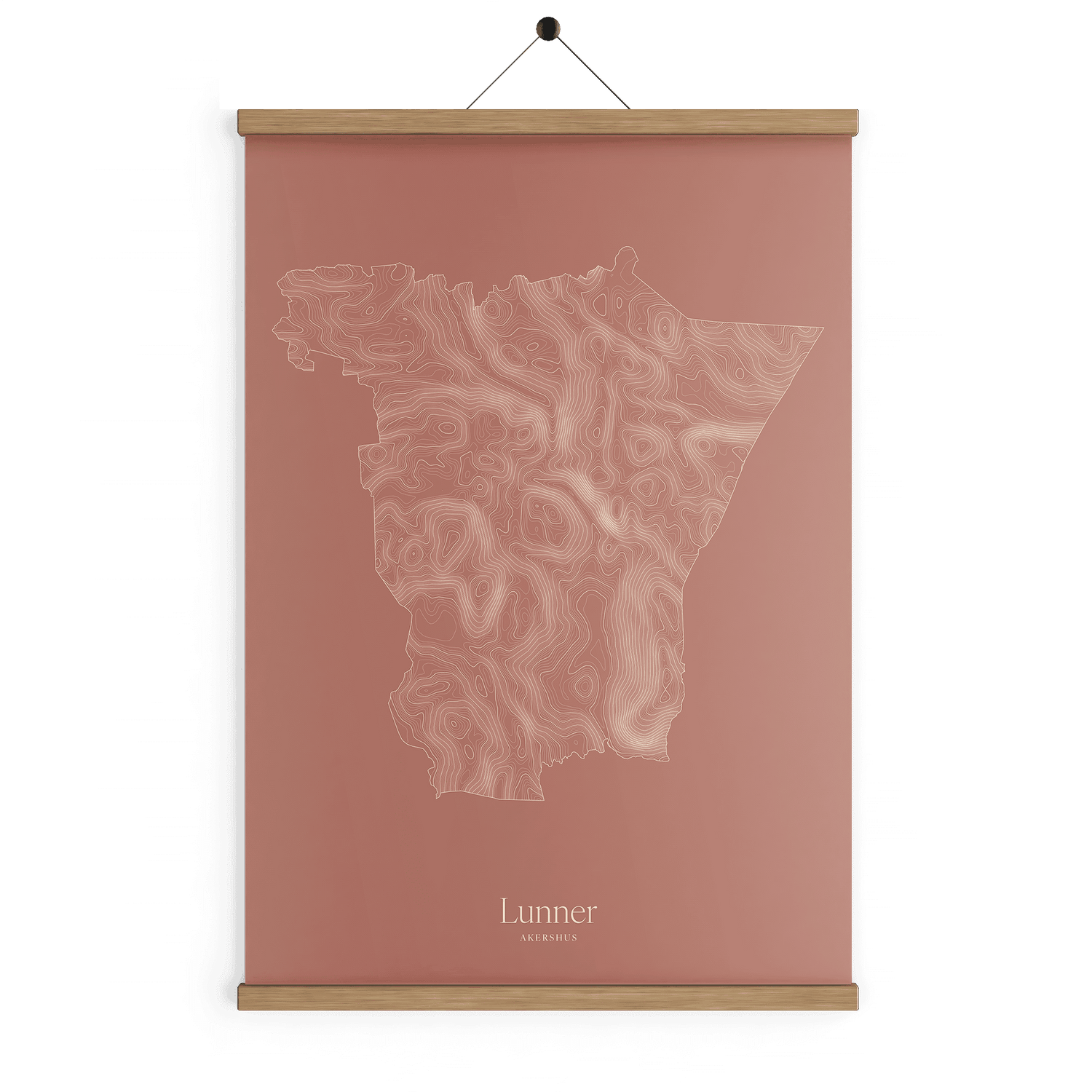Lunner kotekart - Rustrød