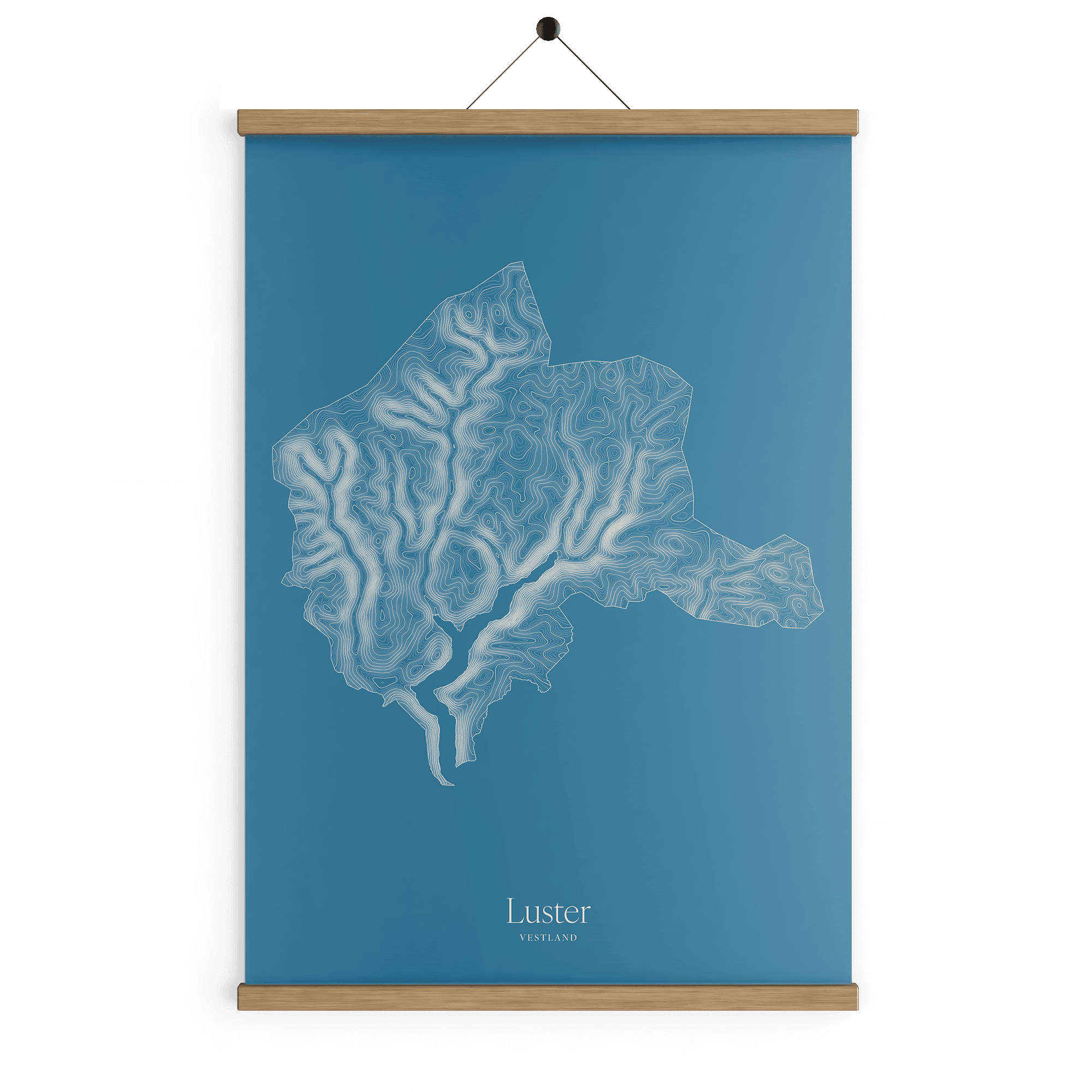 Luster kotekart - Himmelblå