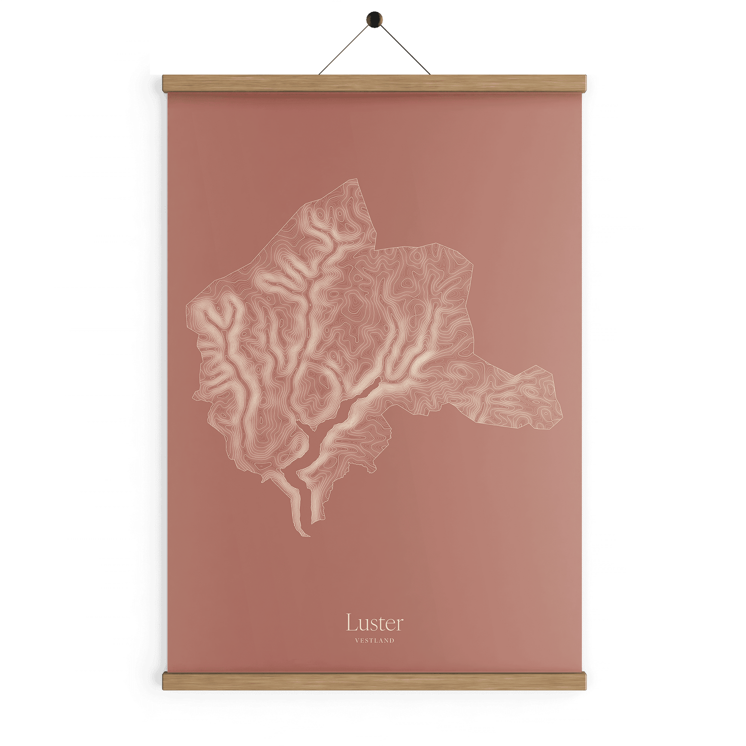 Luster kotekart - Rustrød