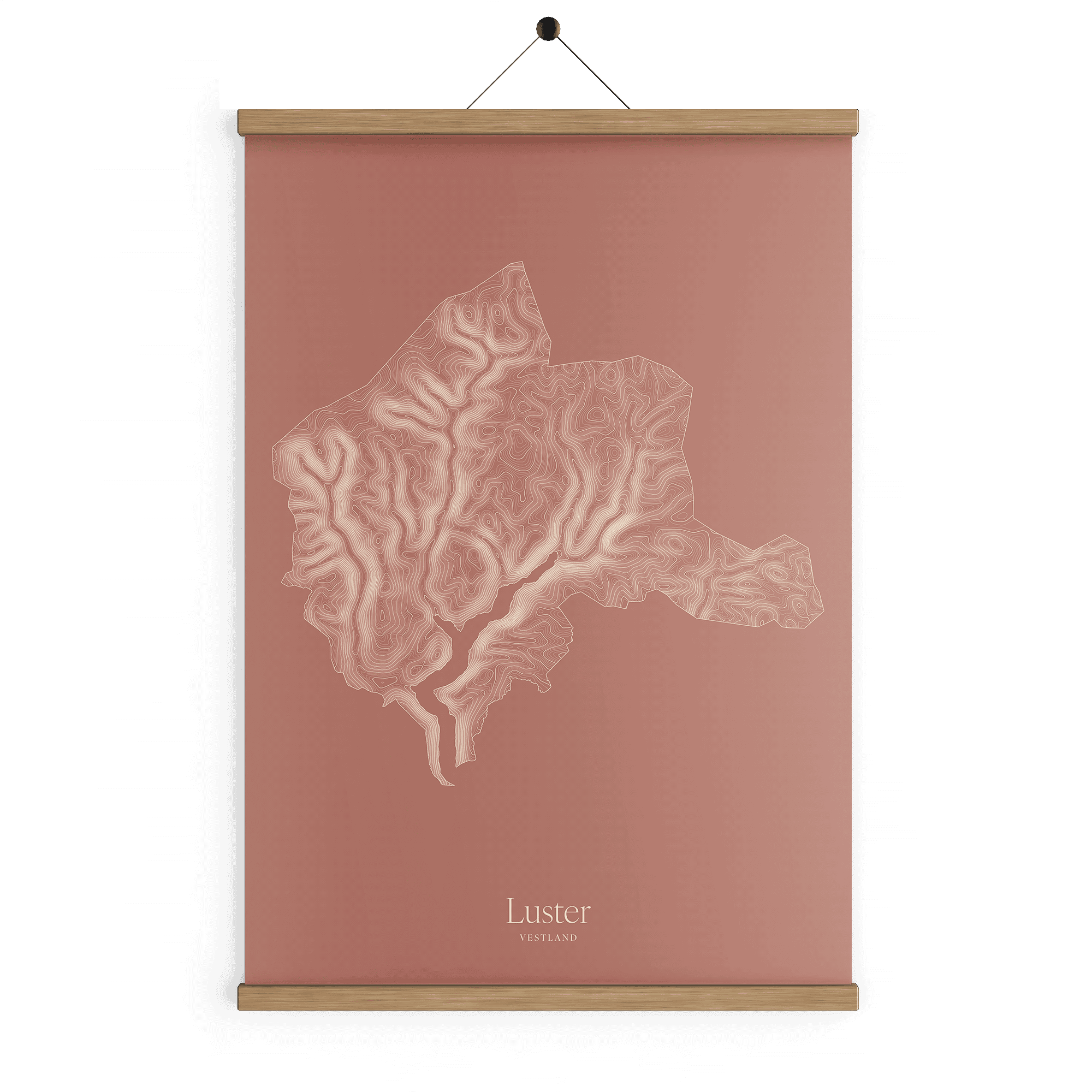 Luster kotekart - Rustrød