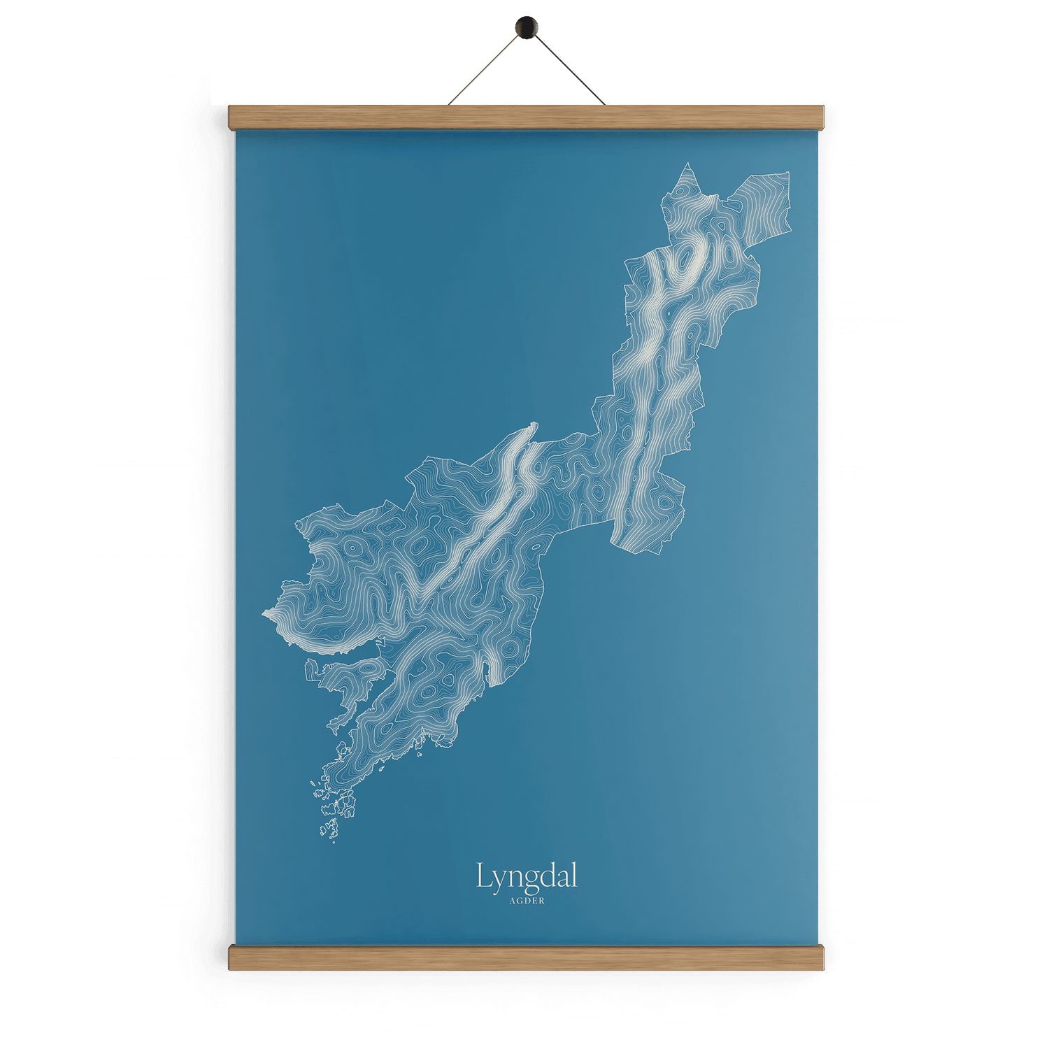Lyngdal kotekart - Himmelblå