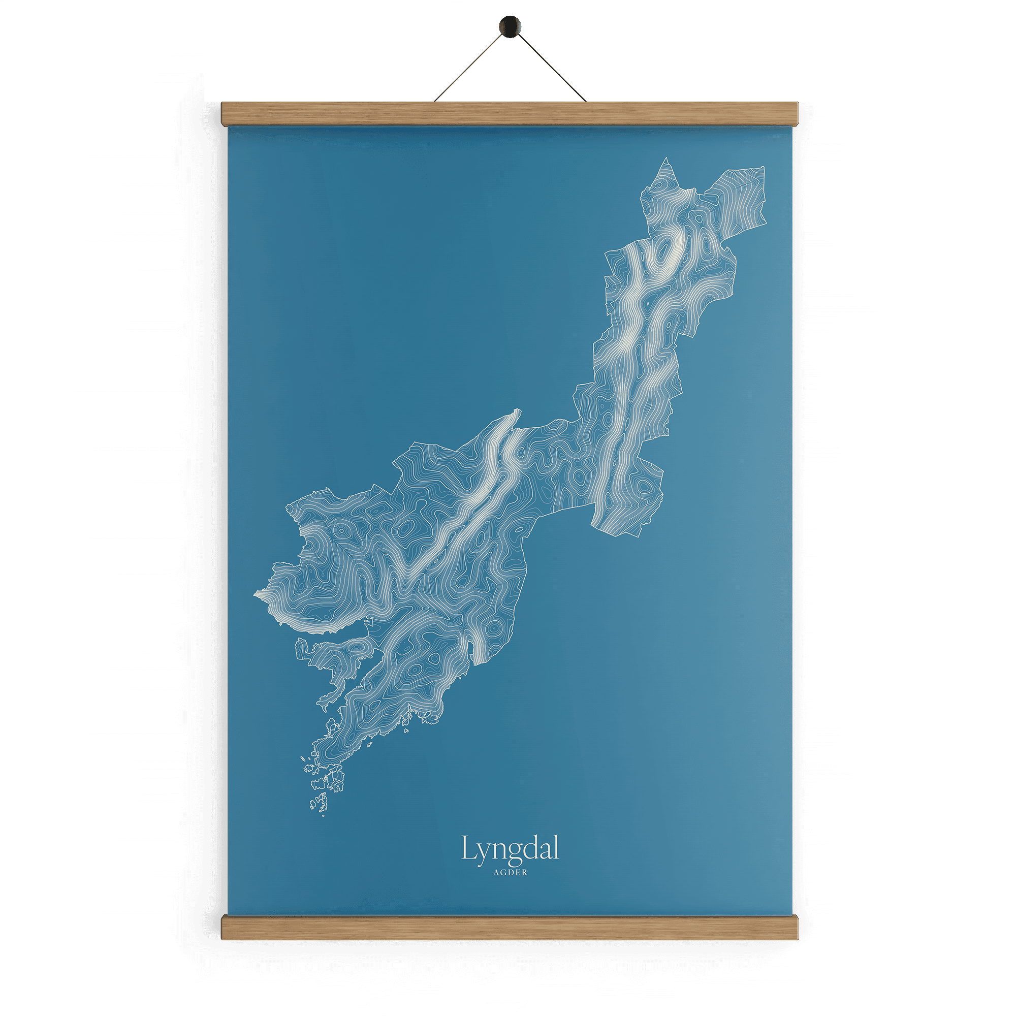 Lyngdal kotekart - Himmelblå