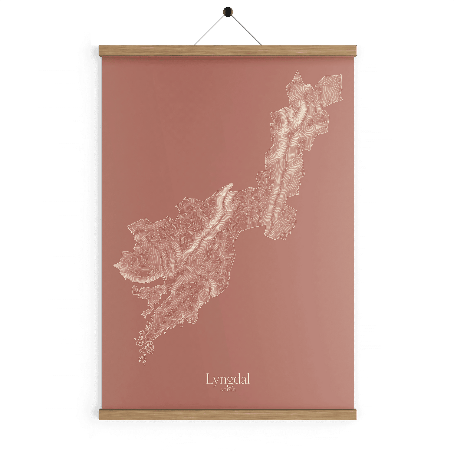 Lyngdal kotekart - Rustrød