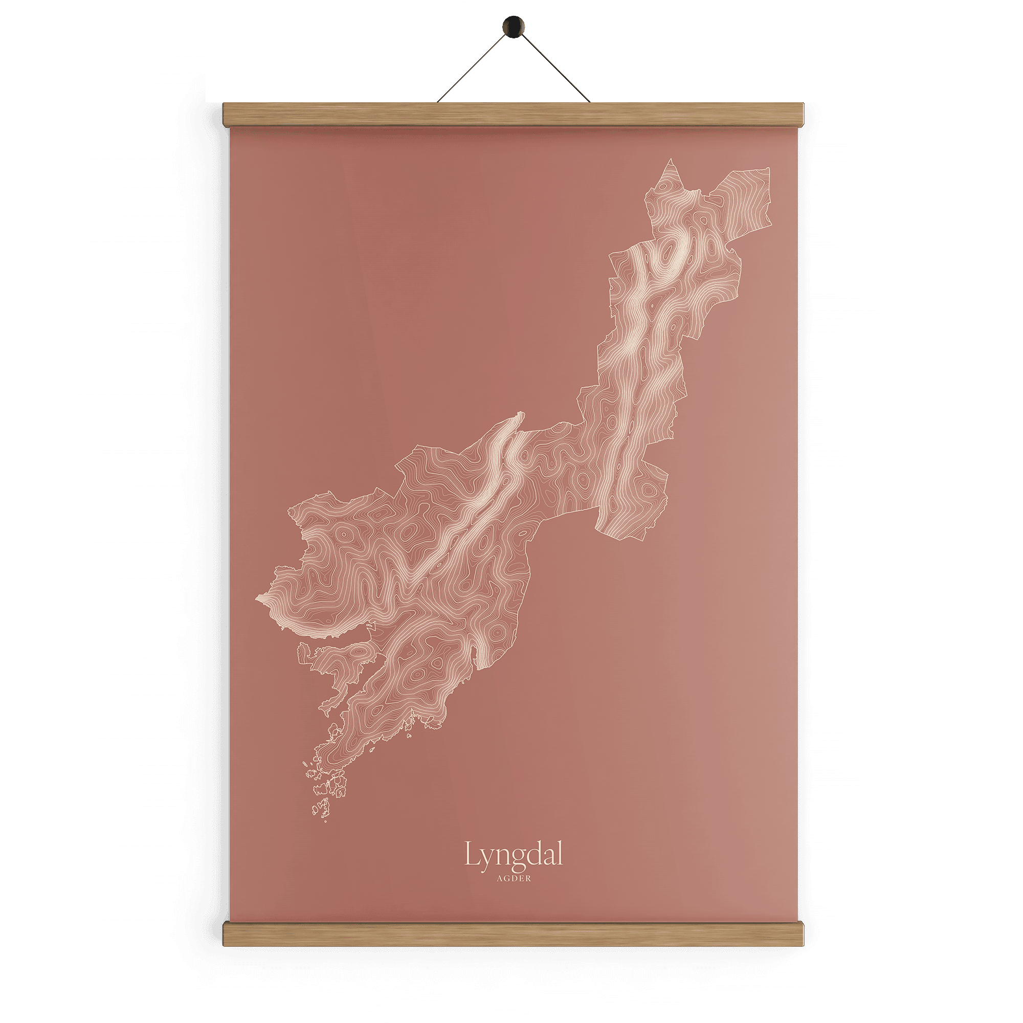 Lyngdal kotekart - Rustrød