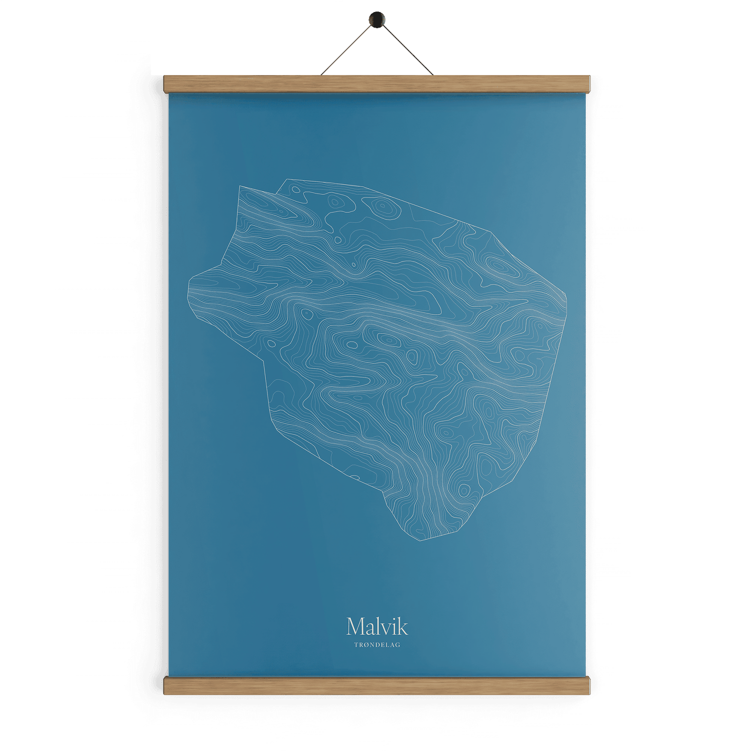 Malvik kotekart - Himmelblå