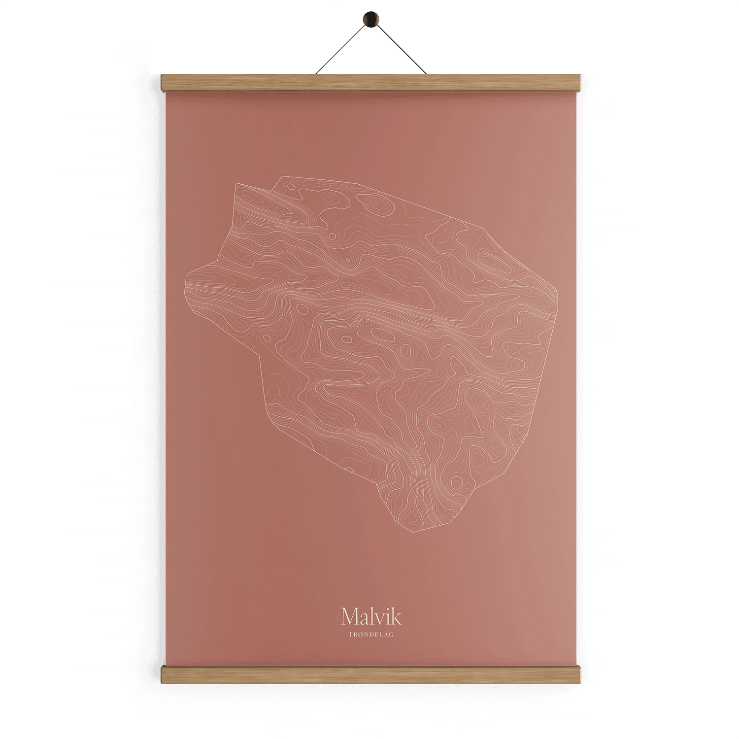 Malvik kotekart - Rustrød
