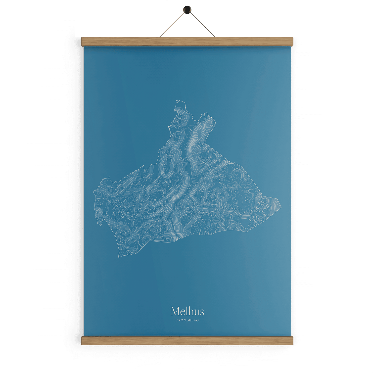 Melhus kotekart - Himmelblå