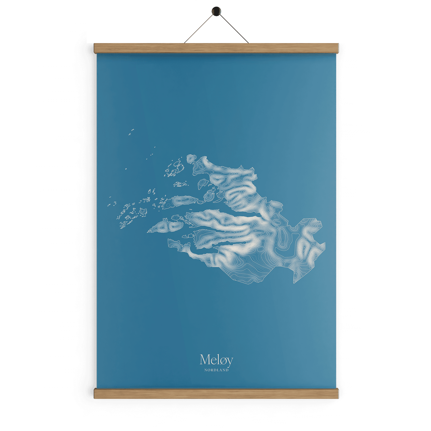 Meløy kotekart - Himmelblå