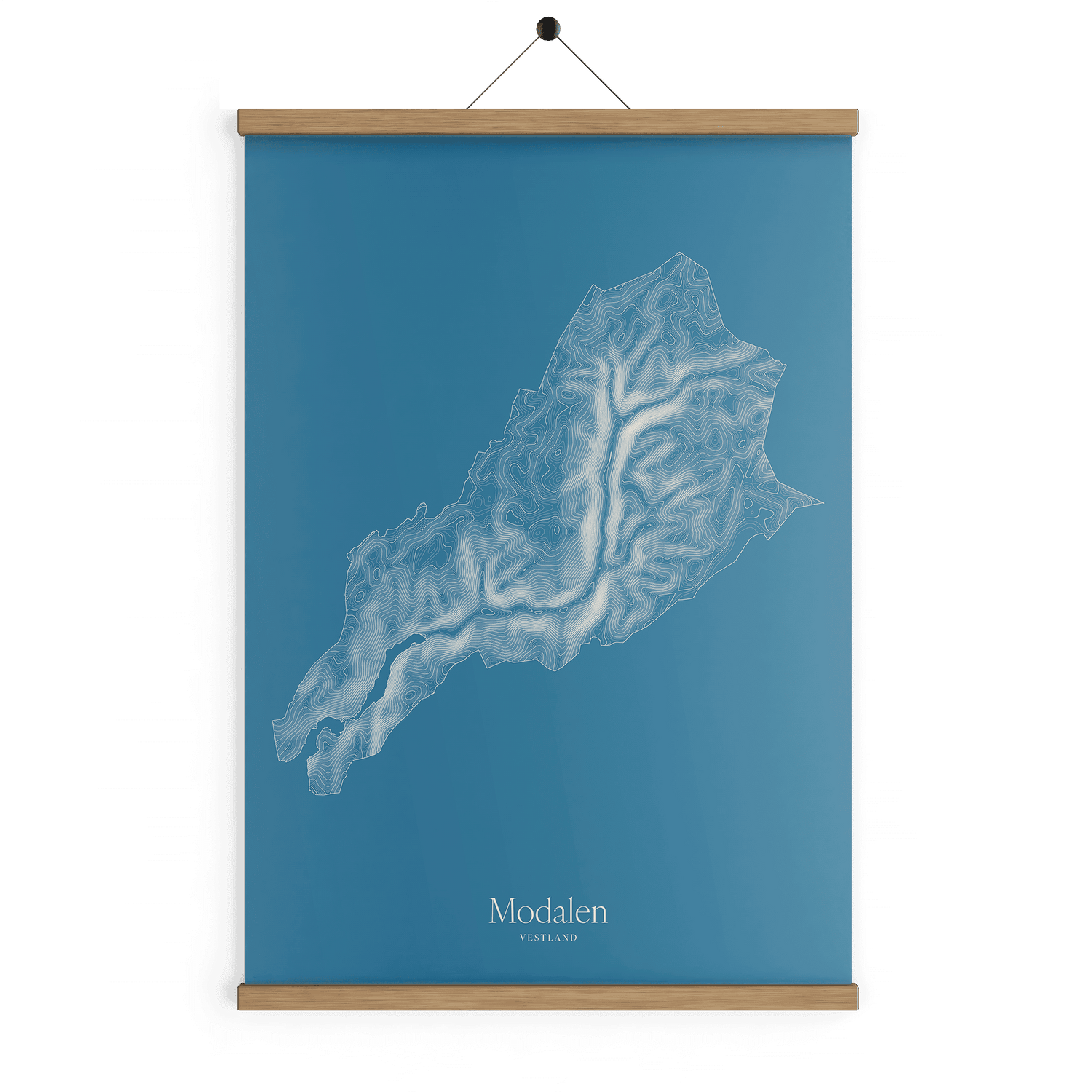 Modalen kotekart - Himmelblå