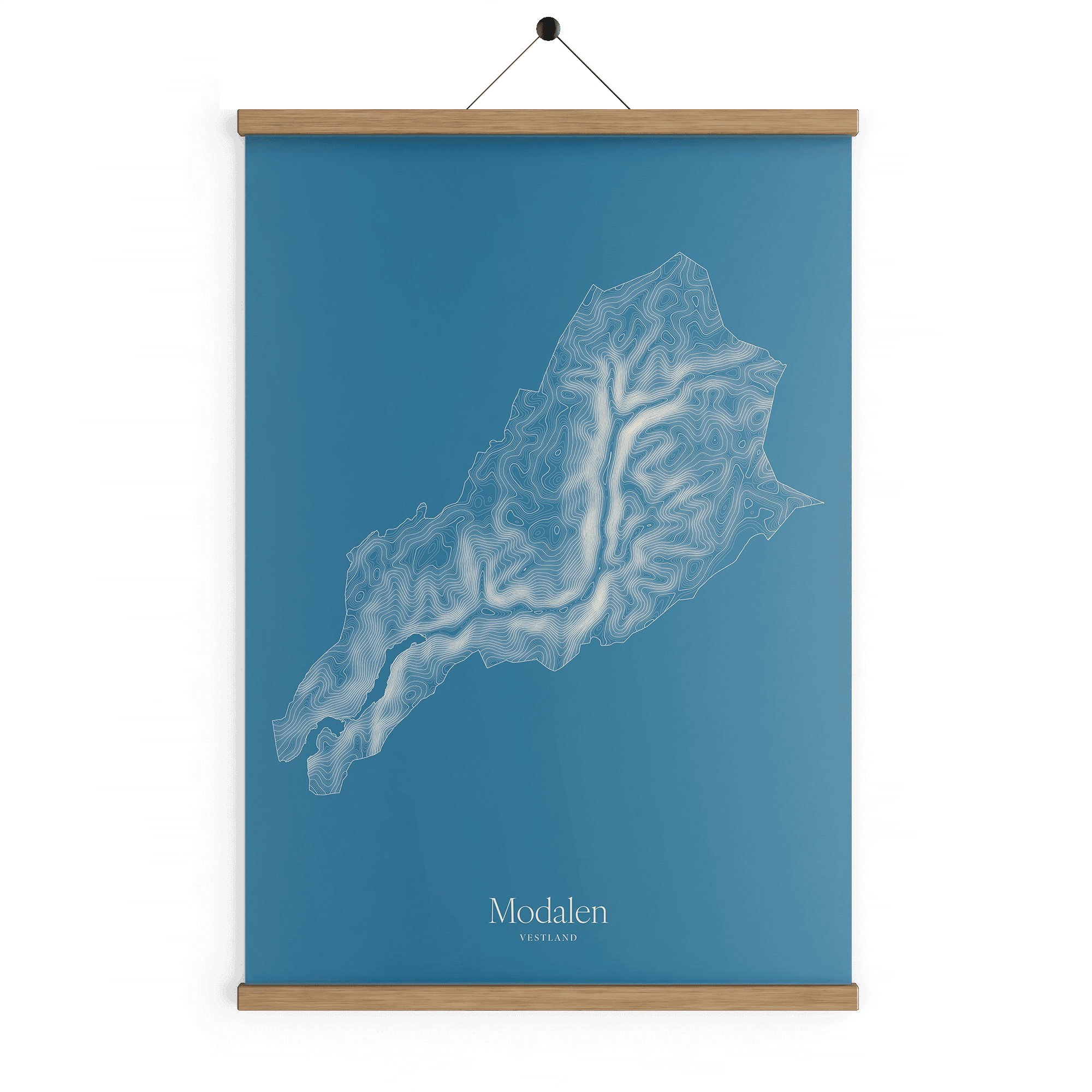 Modalen kotekart - Himmelblå