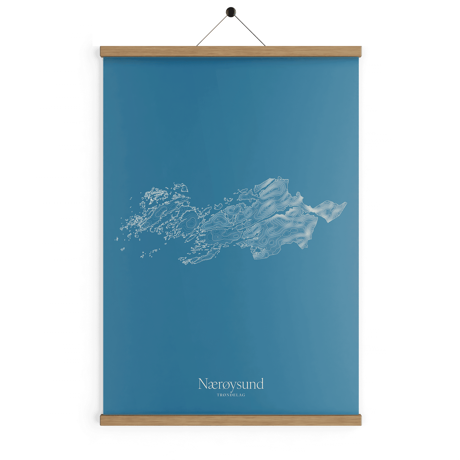 Nærøysund kotekart - Himmelblå