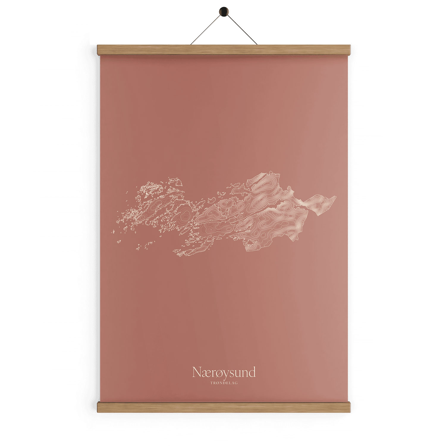 Nærøysund kotekart - Rustrød