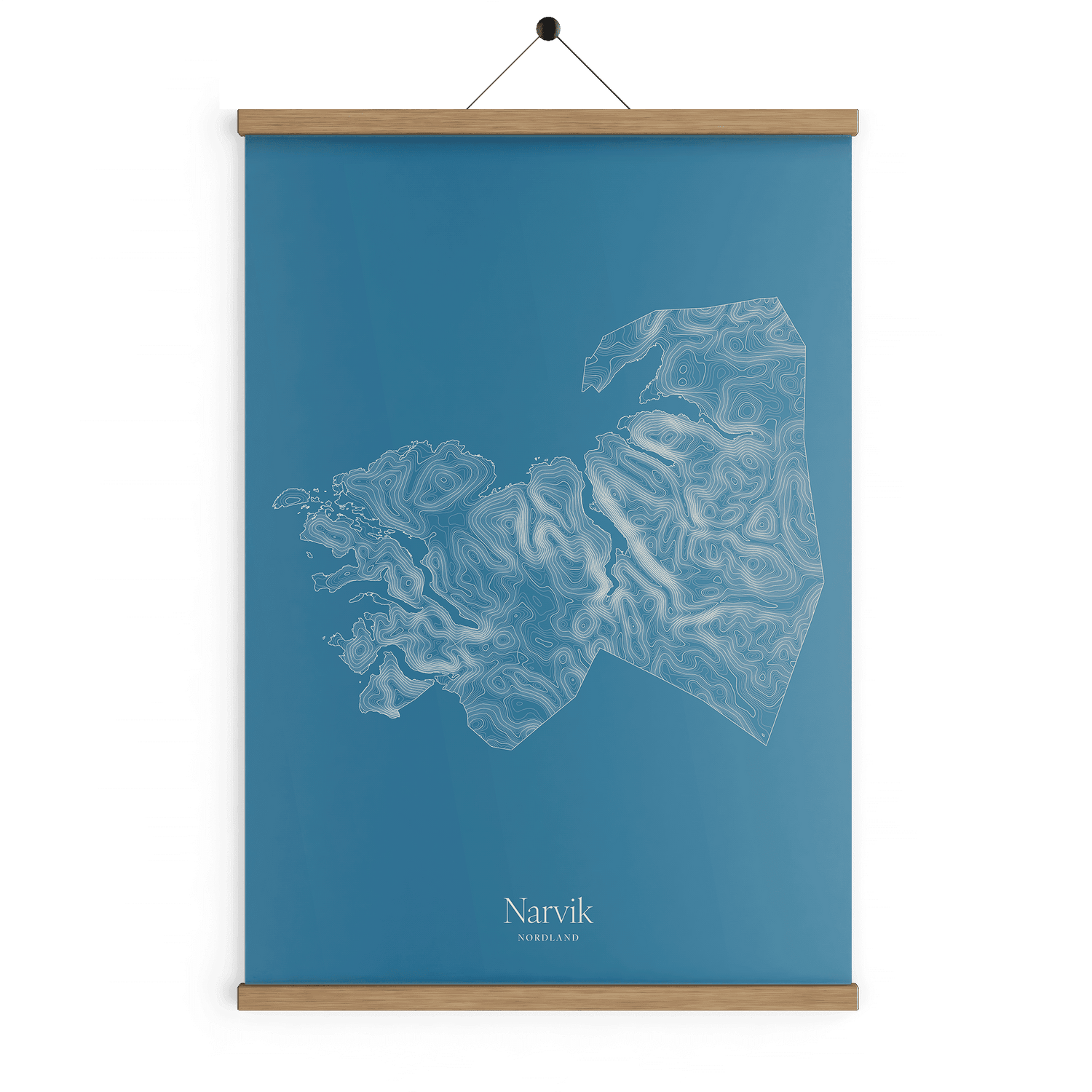 Narvik kotekart - Himmelblå