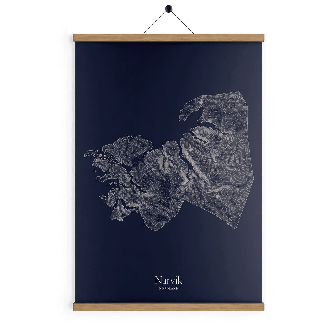 Narvik kotekart - Vinternatt