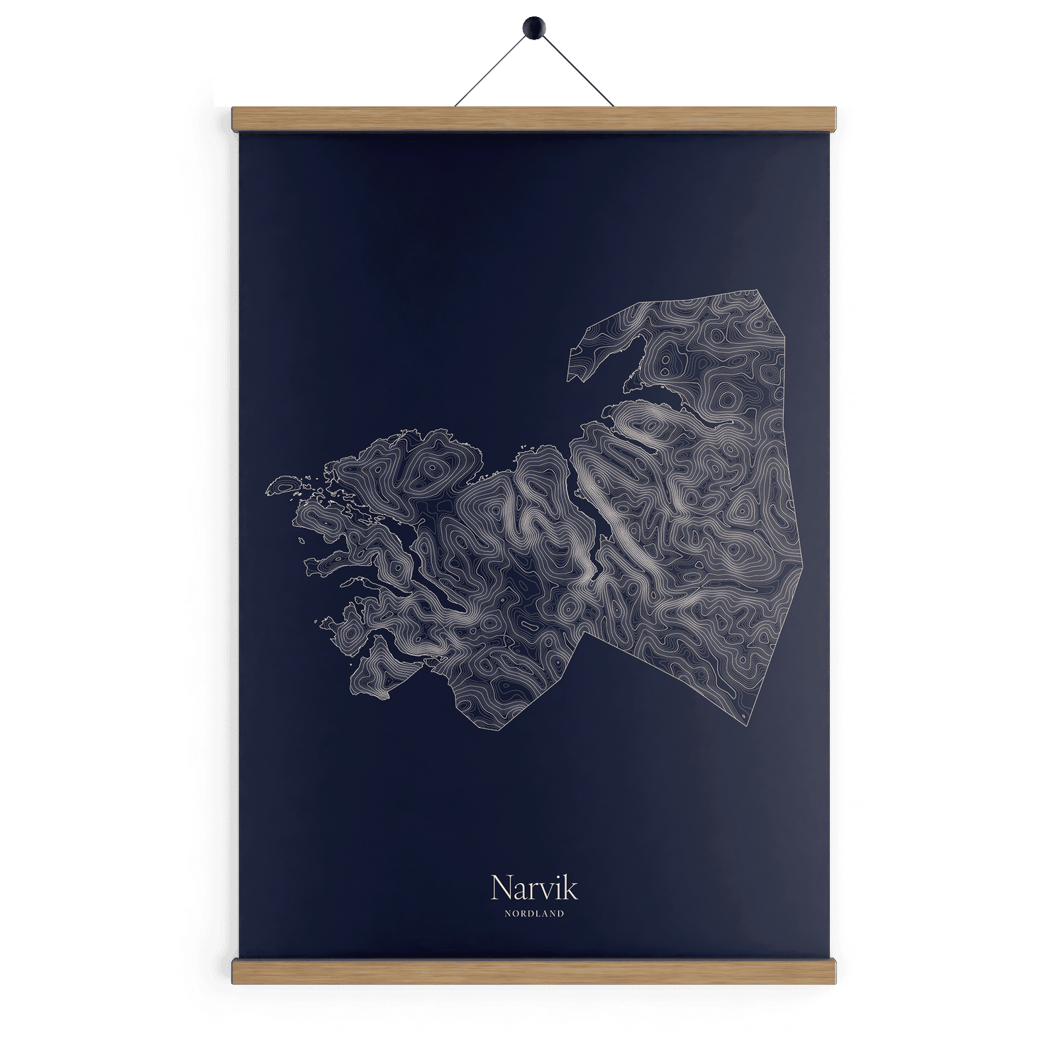 Narvik kotekart - Vinternatt