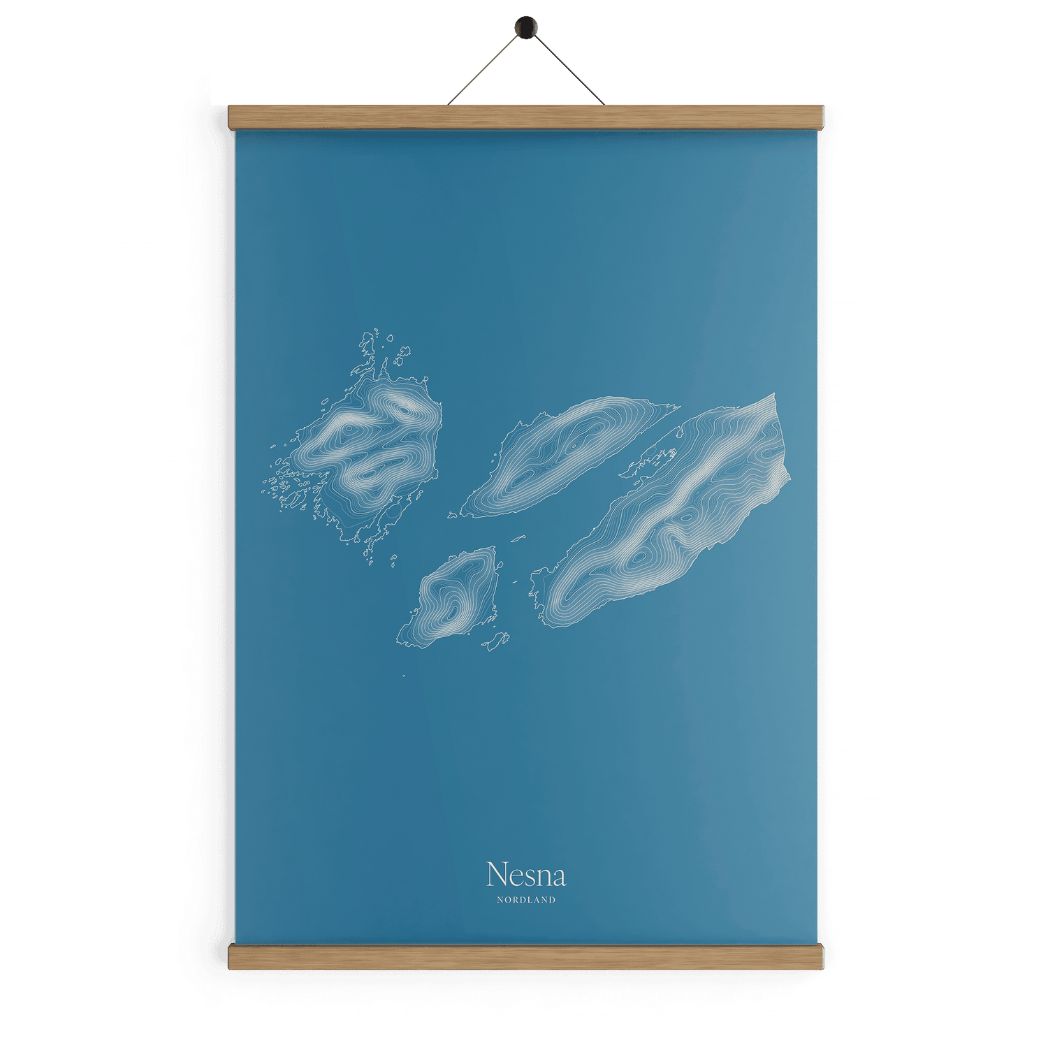 Nesna kotekart - Himmelblå
