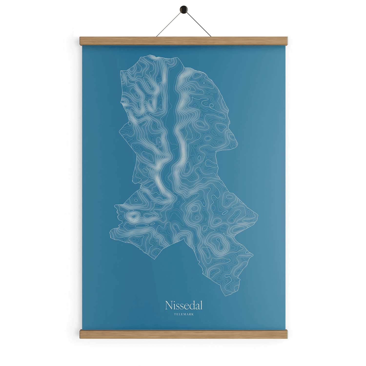 Nissedal kotekart - Himmelblå