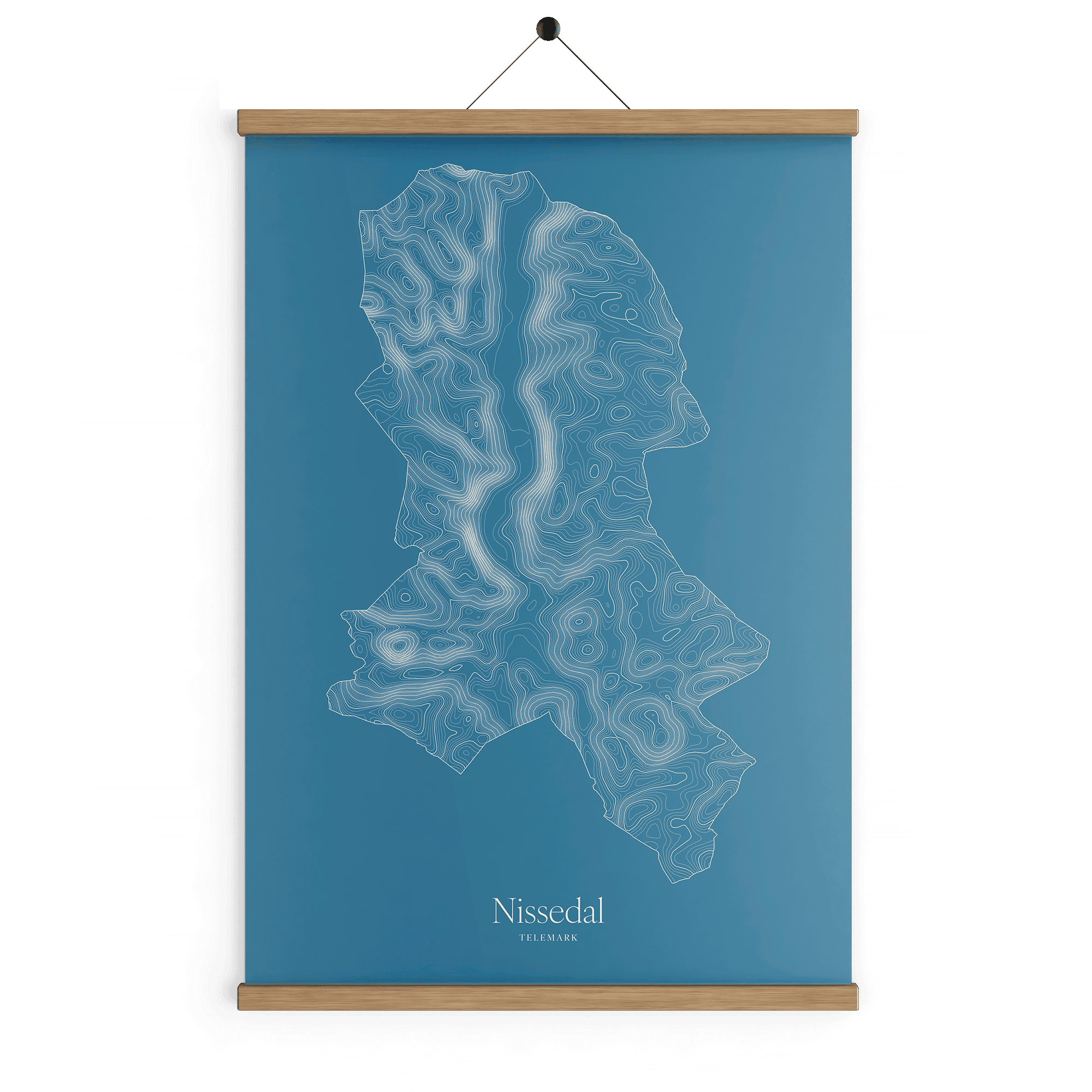 Nissedal kotekart - Himmelblå