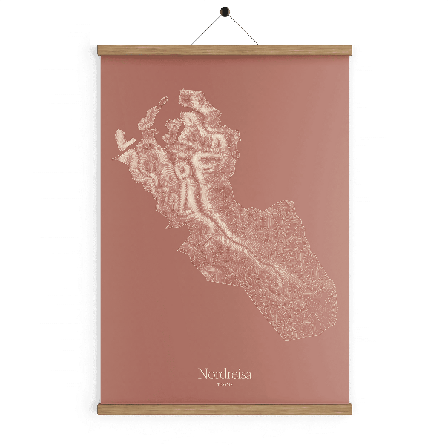 Nordreisa kotekart - Rustrød